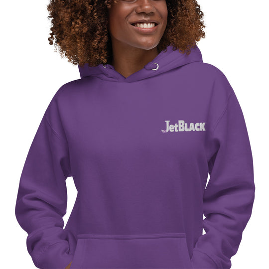 Unisex JetBlack Embroidery Hoodie